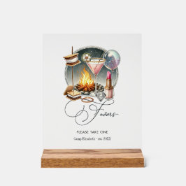 Rustikale Glam Chic Camp Bride Favoriten Acrylschild