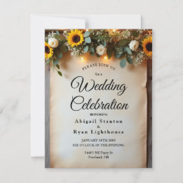 Rustikale Goldene Stunde Ansammlungen Einladung