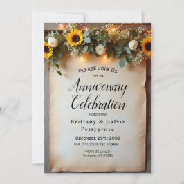 Rustikale Goldene Stunde Ansammlungen Einladung