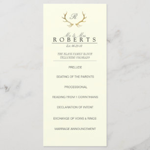 Rustikale Goldfeinde   Elegante Wedding Rackcard Programm