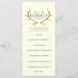 Rustikale Goldfeinde | Elegante Wedding Rackcard Programm