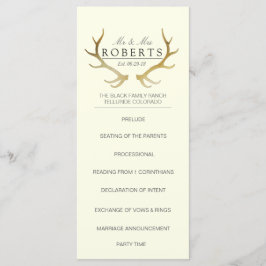 Rustikale Goldfeinde | Elegante Wedding Rackcard Programm