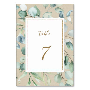 Rustikale Goldmedaille Tischnummer