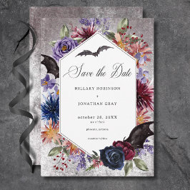 Rustikale gotische Hochzeit Save The Date