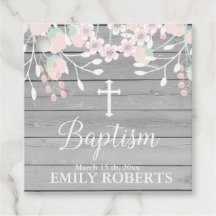 Rustikale Grauholz Blütenblütentaufe