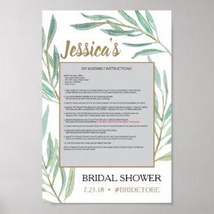 Rustikale Greenery Foto Prop Poster Rahmen