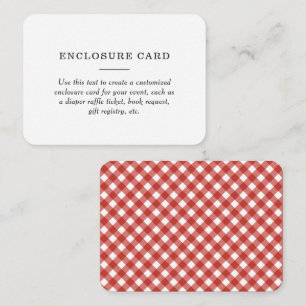 Rustikale GRILLEN Babydusche Begleitkarte