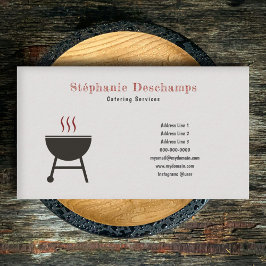 Rustikale GRILLEN Business Card Visitenkarte