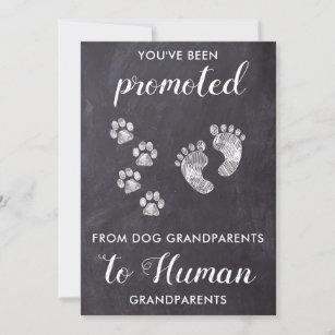 Rustikale Großeltern Schwangerschaft Hund Lover Ba Ankündigung