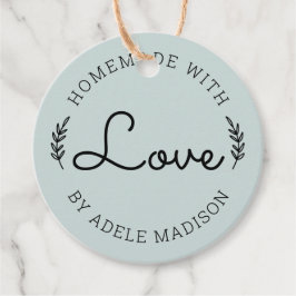 Rustikale Grünanlage handgefertigt mit Liebe Geschenkanhänger