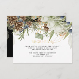 Rustikale Grünanlagen Pinecones | Hochzeitsempfang