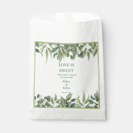 Rustikale grüne Blätter Grünfolien Geschenktütchen