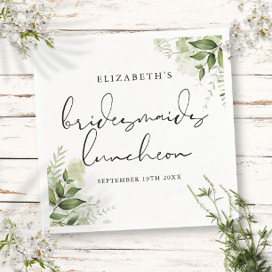 Rustikale Grüne Elegante Brautjungfern-Lunchparty Serviette