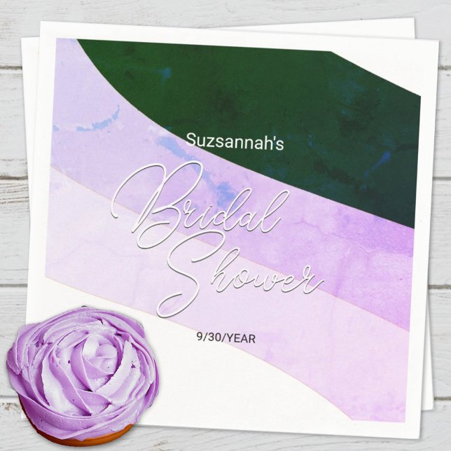 Rustikale grüne Violettfarben, horizontale Linien Serviette (Von Creator hochgeladen)