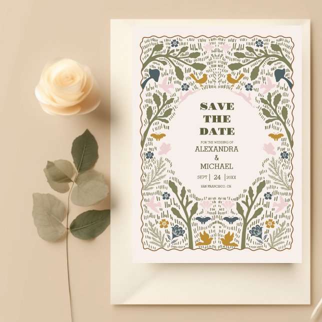 Rustikale Grünwaldlandhochzeit Save The Date (Von Creator hochgeladen)