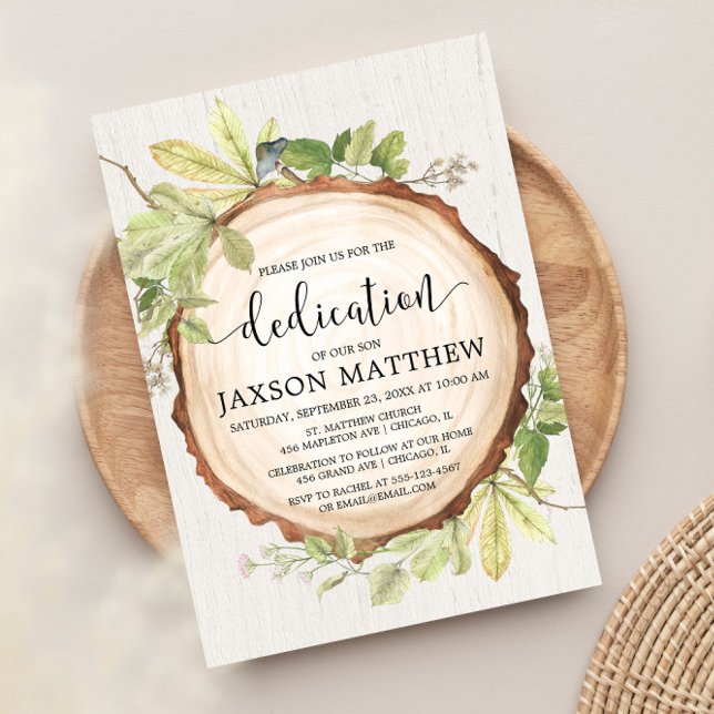 Rustikale Grünwaldlandschaft Einladung (Von Creator hochgeladen)