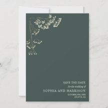 Rustikale Gypsophila Emerald Wedding