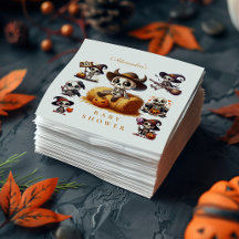 Rustikale Halloween Skeleton Babydusche