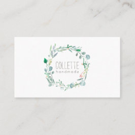 Rustikale, handgemachte Vegetation Visitenkarte