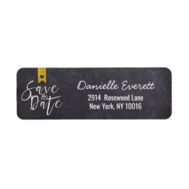 Rustikale handgeschriebene Save the Date-Skriptadr