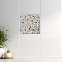 Rustikale, handgestrichene Küche