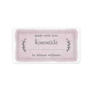 Rustikale, hausgemachte Backwaren Jam Canninning L Adressaufkleber