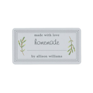 Rustikale hausgemachte Backwaren Marmelade Can Pas Adressaufkleber