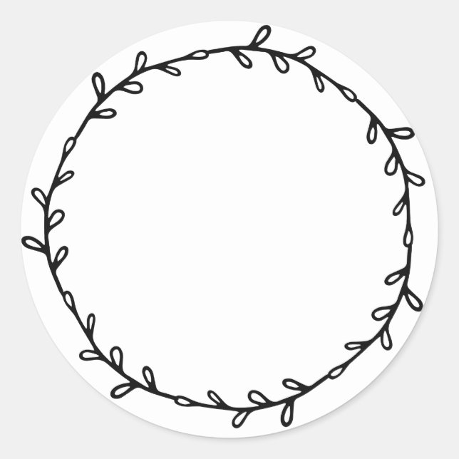 Rustikale hausgemachte Jam Canning Schwarz-weiß sc Runder Aufkleber (Vorderseite)