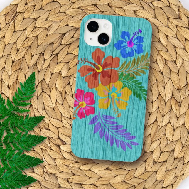 rustikale hawaiianische Blume drucken Case-Mate iPhone Hülle (Von Creator hochgeladen)