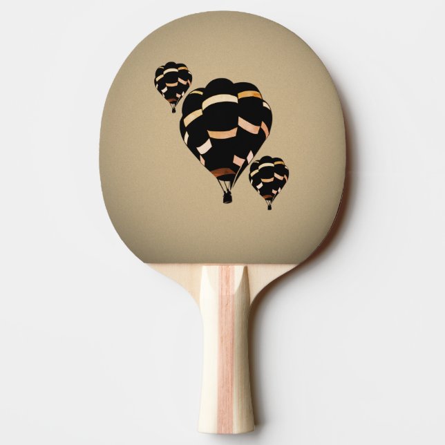 Rustikale Heißluftballons Tischtennis Schläger (Rückseite)
