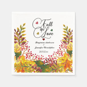 Rustikale Herbst-Bläserzitat bei Hochzeiten von Li Serviette