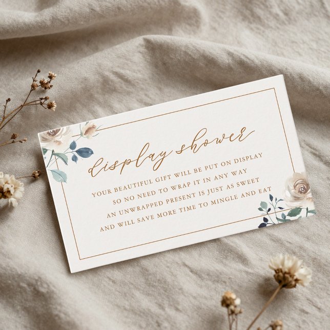 Rustikale Herbst-Blumen-Hochzeitsdekoration Shower Begleitkarte (Von Creator hochgeladen)