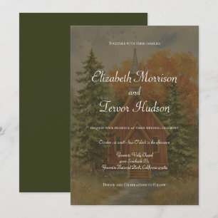 Rustikale Herbst-Hochzeit im Yosemite-Nationalpark Einladung