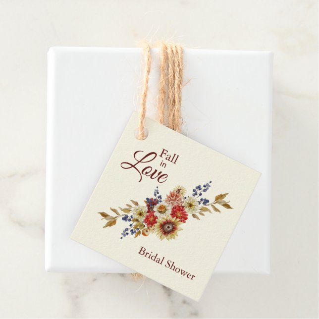 Rustikale Herbst-Hochzeitsgeschenk-Anhänger  Geschenkanhänger (Beispiel)