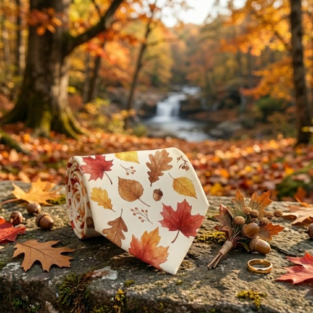 Rustikale Herbst-Trauzeuginformation Krawatte (Von Creator hochgeladen)