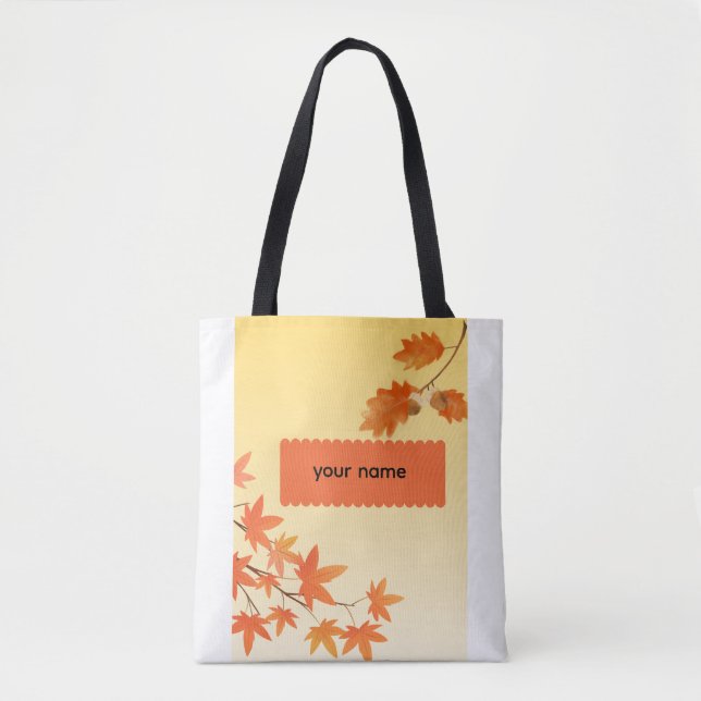 Rustikale Herbstblätter Herbstlaub Personalisiert (Vorderseite)