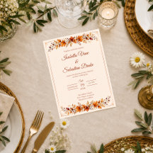 Rustikale Herbstblätter-Hochzeit