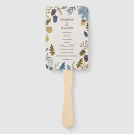 Rustikale Herbstblätter Hochzeit im Herbst Fächer