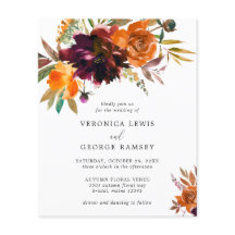 Rustikale Herbstblüteneinladung