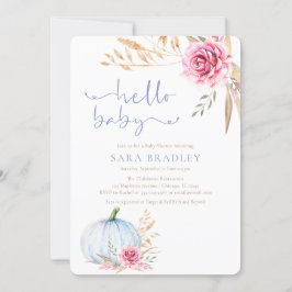 Rustikale Herbstbohauchdusche Einladung