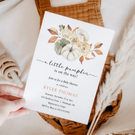 Rustikale Herbstdusche Pumpkin Herbst Babydusche Einladung