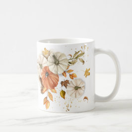 Rustikale Herbsternte Kürbiskaffee Tasse