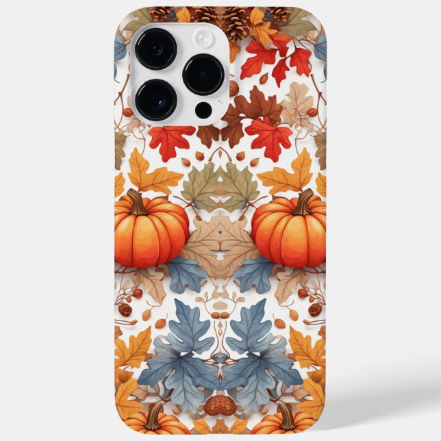 Rustikale Herbstfarben bemalt Pumpkins Case-Mate iPhone Hülle (Rückseite)