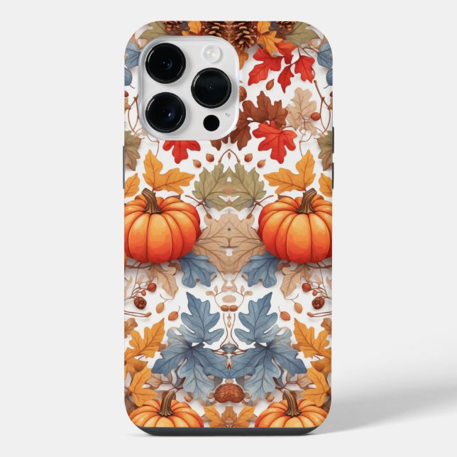 Rustikale Herbstfarben bemalt Pumpkins iPhone Hülle (Rückseite)