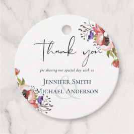 Rustikale Herbstfarben Hochzeitskollektion - Budge Geschenkanhänger