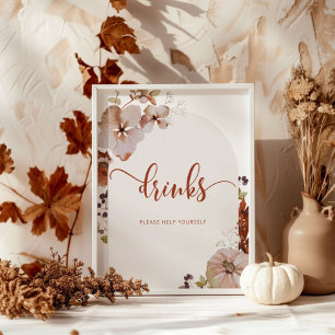 Rustikale Herbstgetränke helfen Ihnen, sich selbst Poster