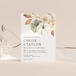 Rustikale Herbsthochzeit Einladung