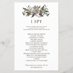 Rustikale Herbsthochzeit I Spy Game Flyer