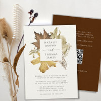 Rustikale HerbstHochzeit im Herbst in einem QR-Cod