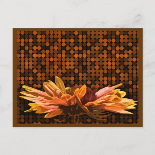 Rustikale Herbsthochzeit rettet den Fall der Datum Ankündigungspostkarte (Vorderseite)